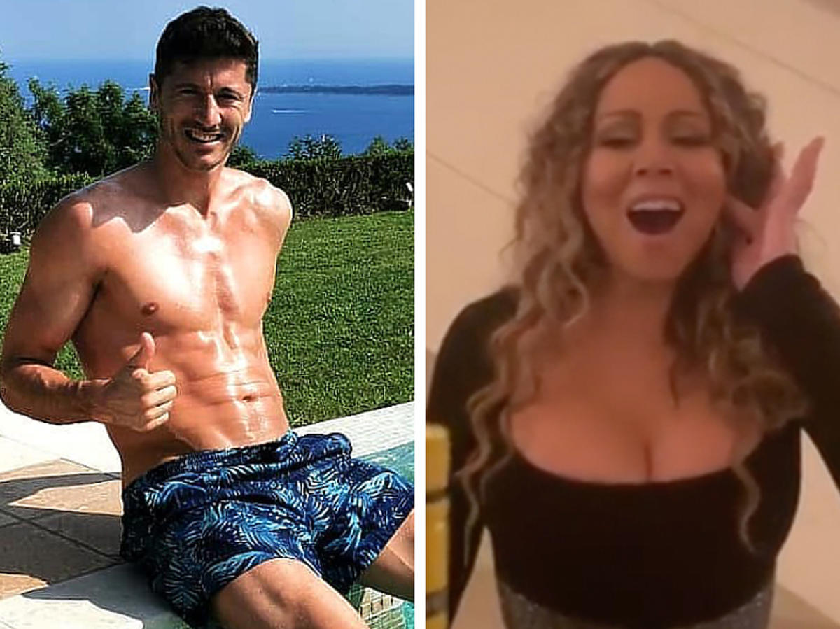 Robert Lewandowski i Mariah Carey na Instagramie