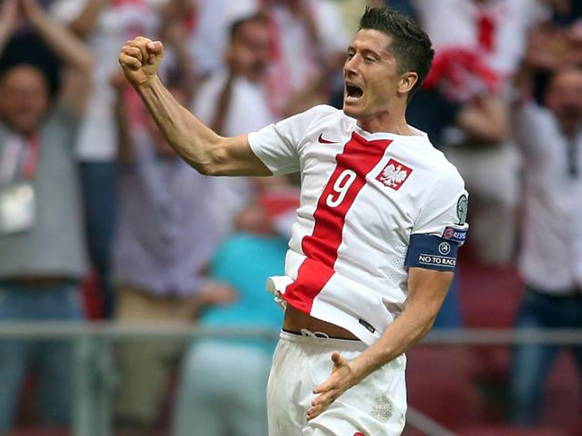 Robert Lewandowski na boisku