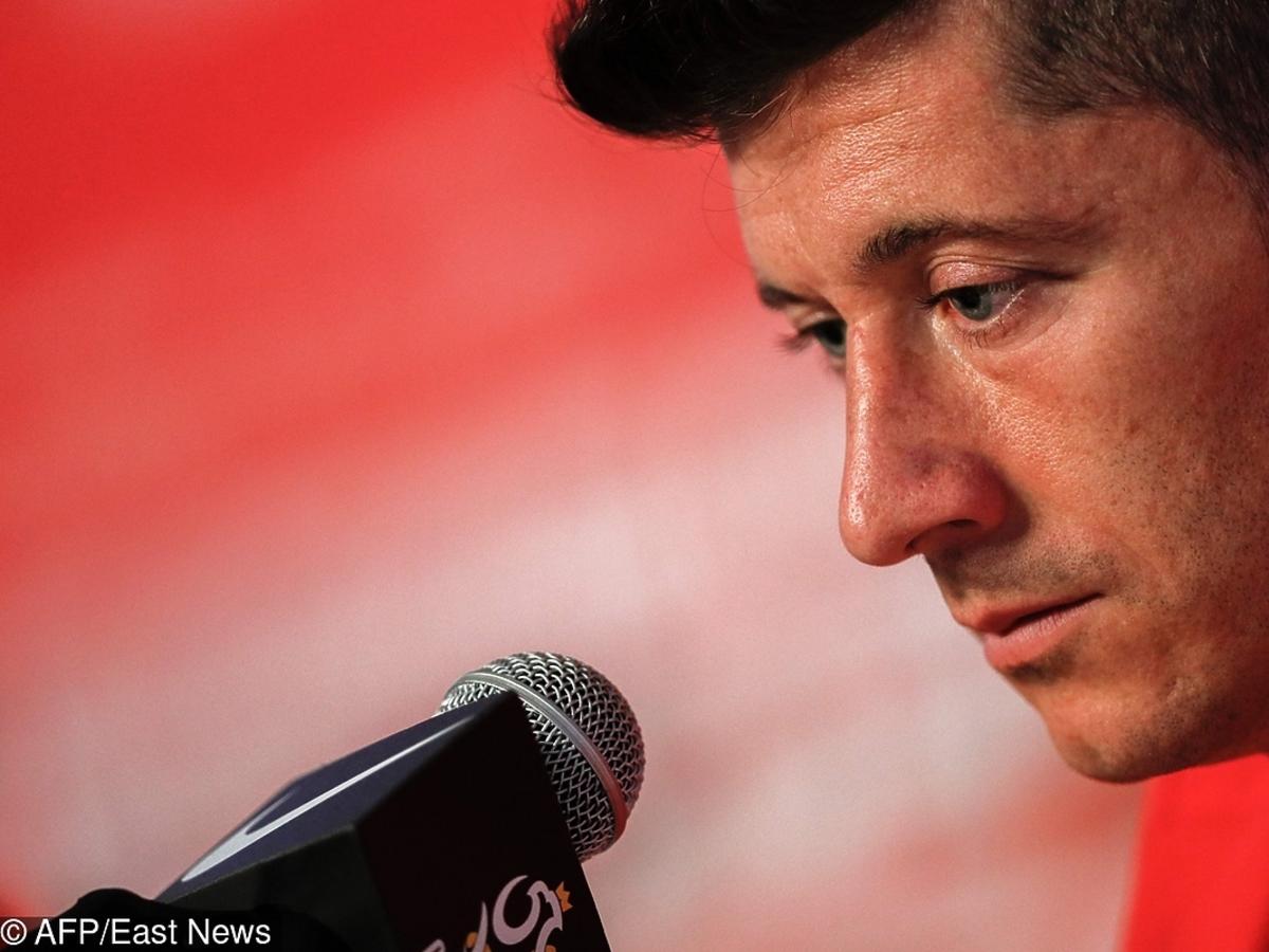Robert Lewandowski na konferencji po przegranym meczu z Kolumbią