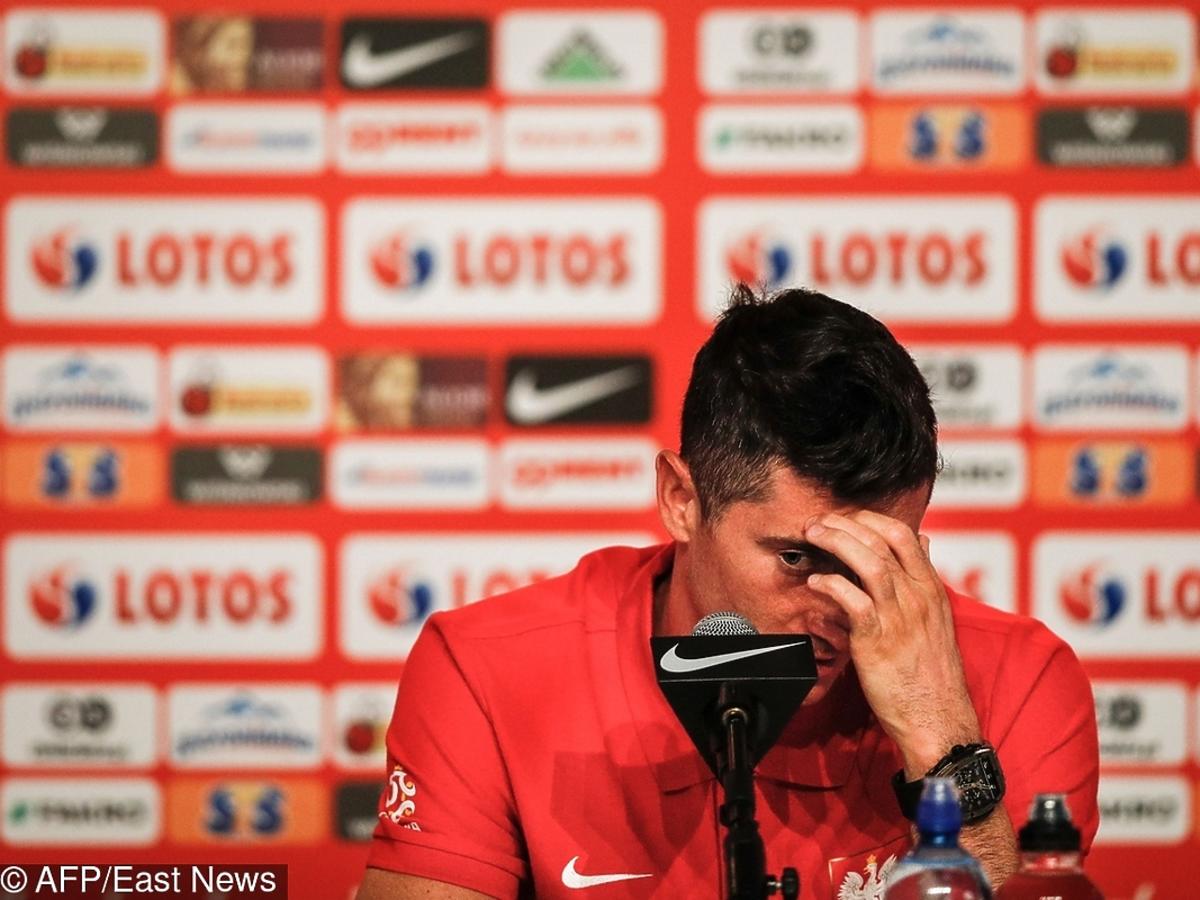 Robert Lewandowski na konferencji po przegranym meczu z Kolumbią