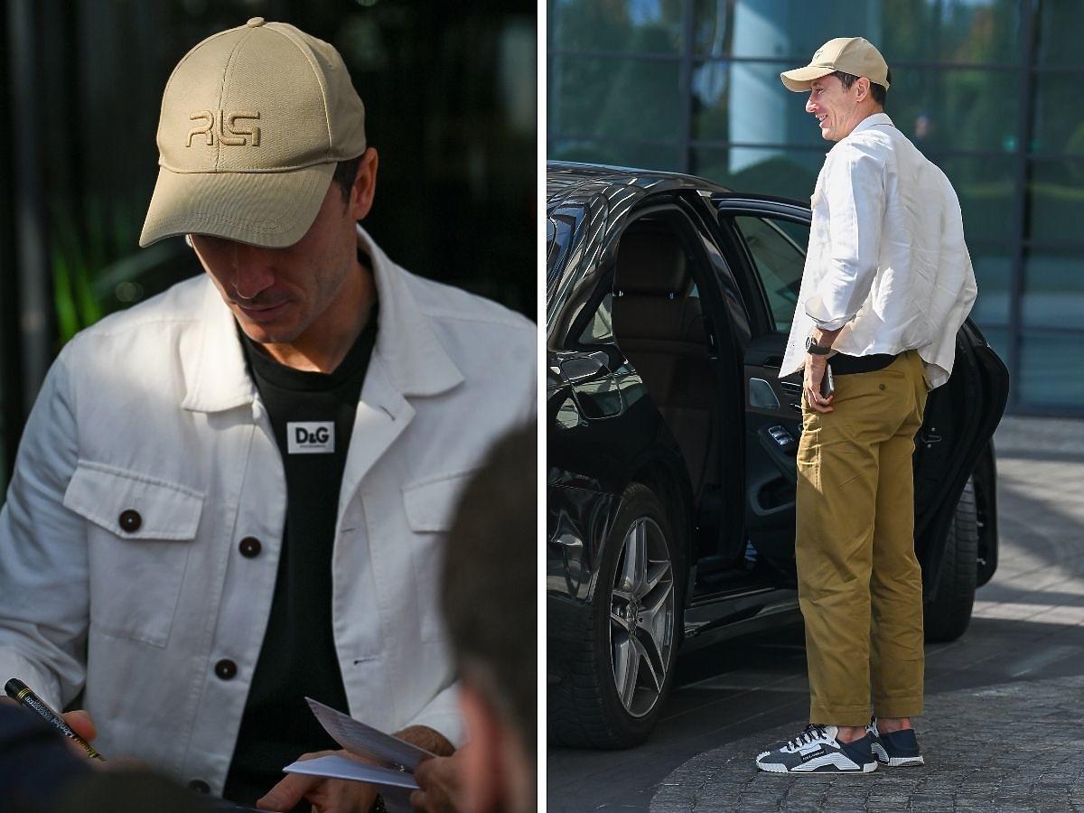 Robert Lewandowski na zgrupowaniu kadry w Dolce&Gabbana