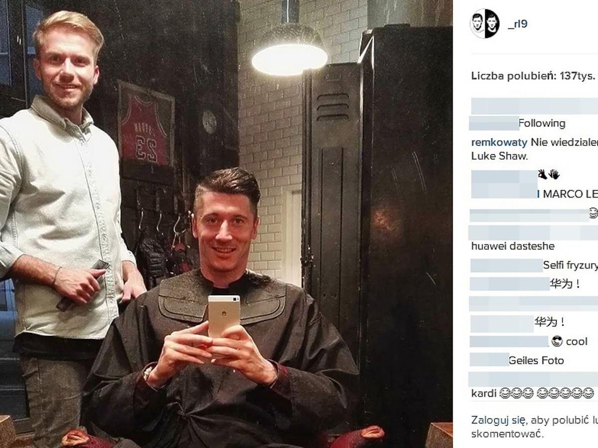 Robert Lewandowski zmienił fryzurę