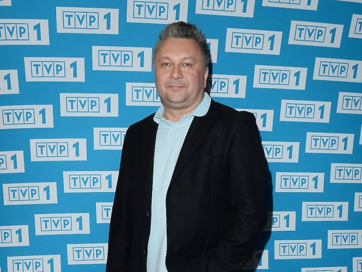 Robert Sowa na prezentacji ramówki TVP1