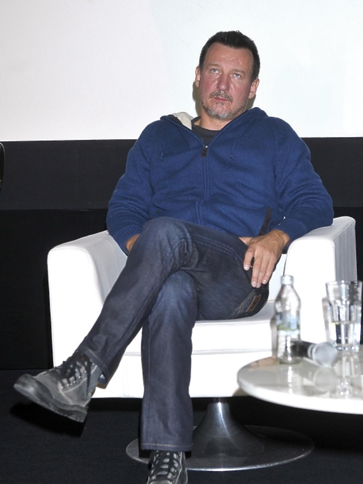 Robert Więckiewicz na konferencji prasowej filmu 