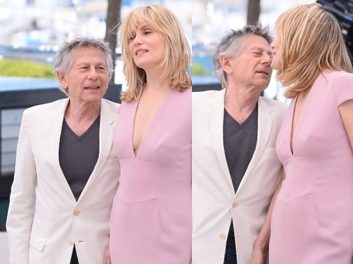 Roman Polański i Emmanuell Seigner w Cannes