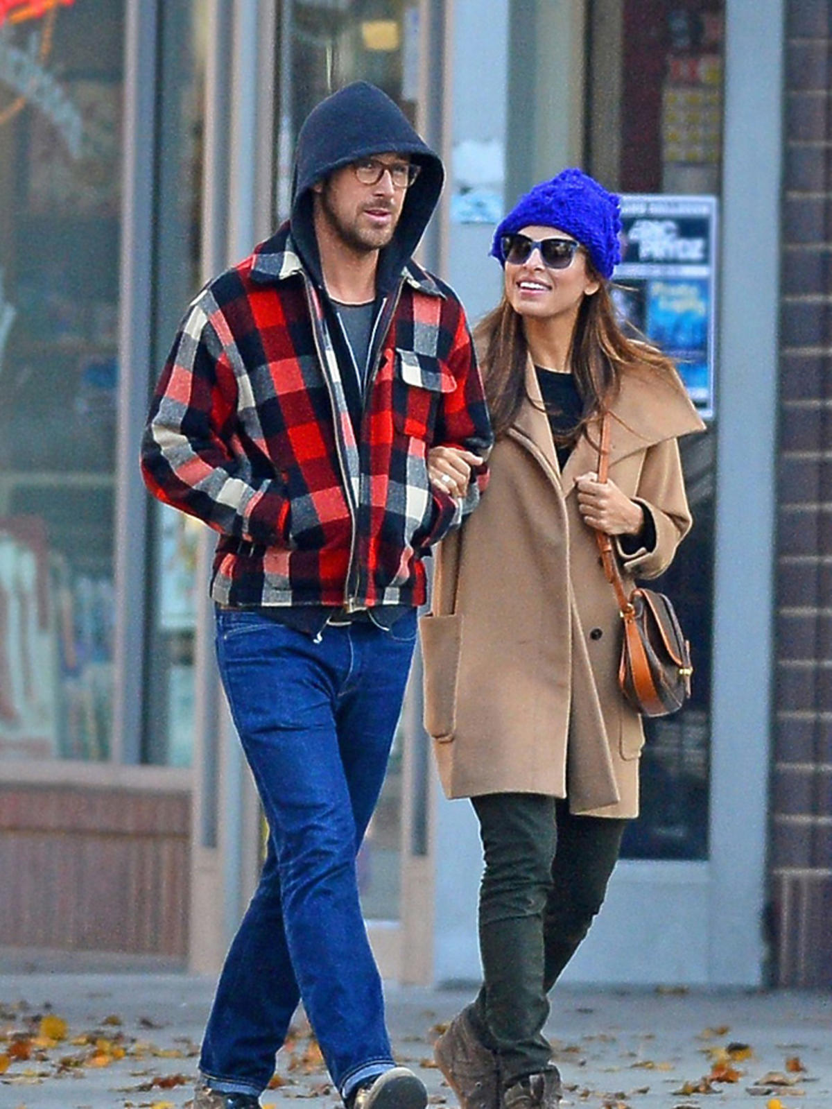 Ryan Gosling i Eva Mendes w Nowym Jorku