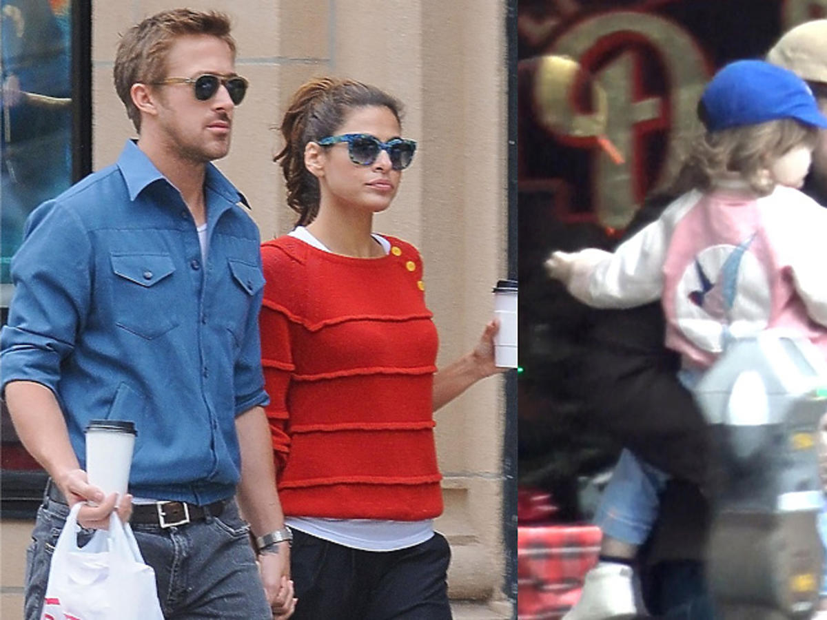 Ryan Gosling z córką Esmeraldą 