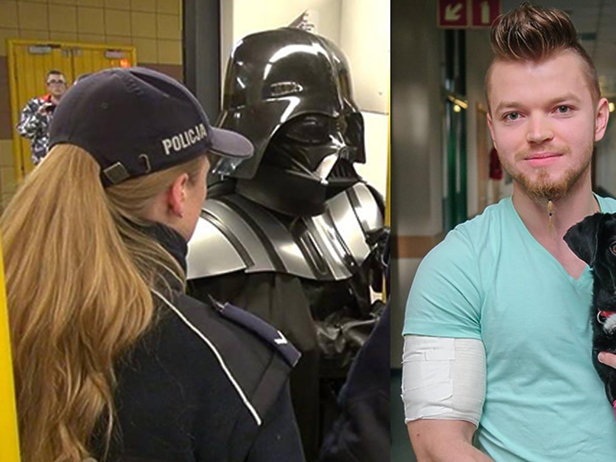 Sebastian Wardęga w stroju Lorda Vadera