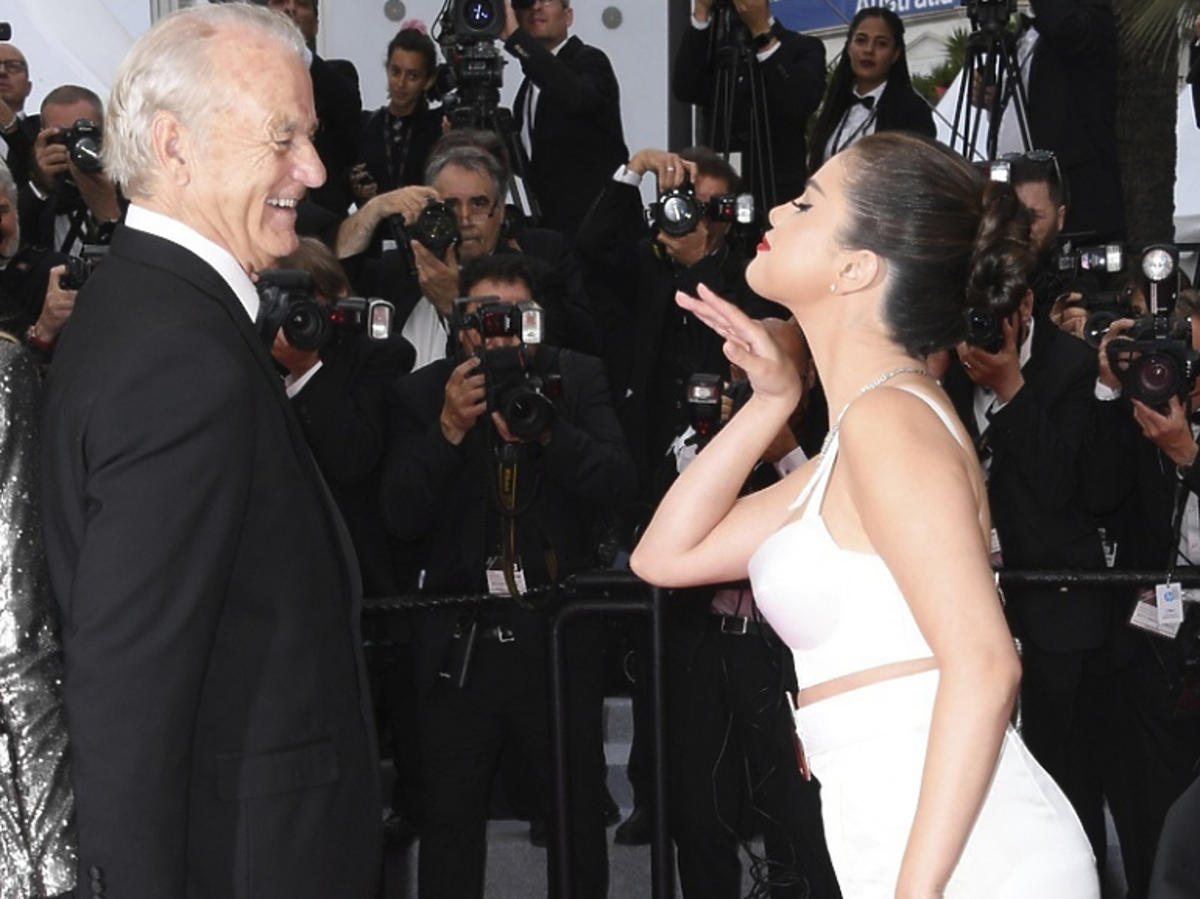 Selena Gomez i Bill Murray w Cannes kontrowersyjne pocałunki