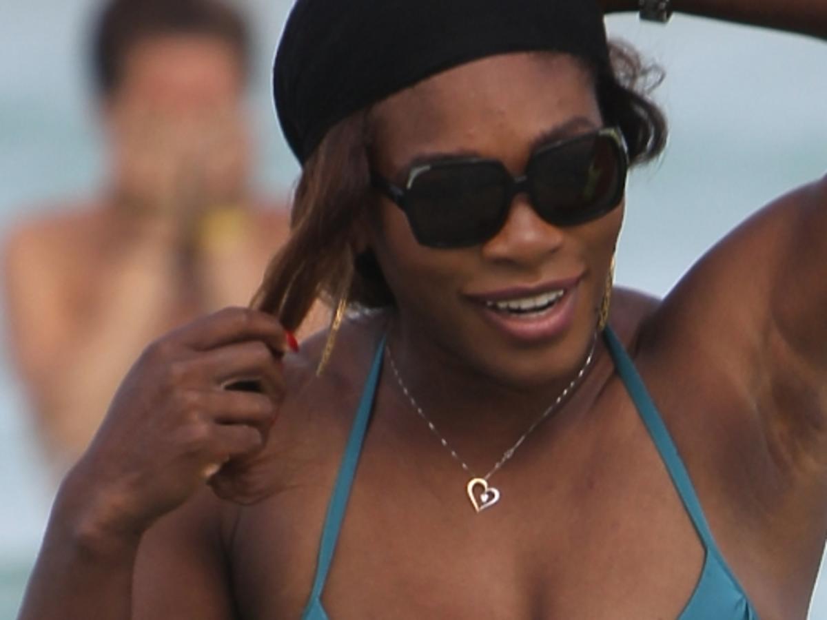 Serena Williams na plaży w Miami