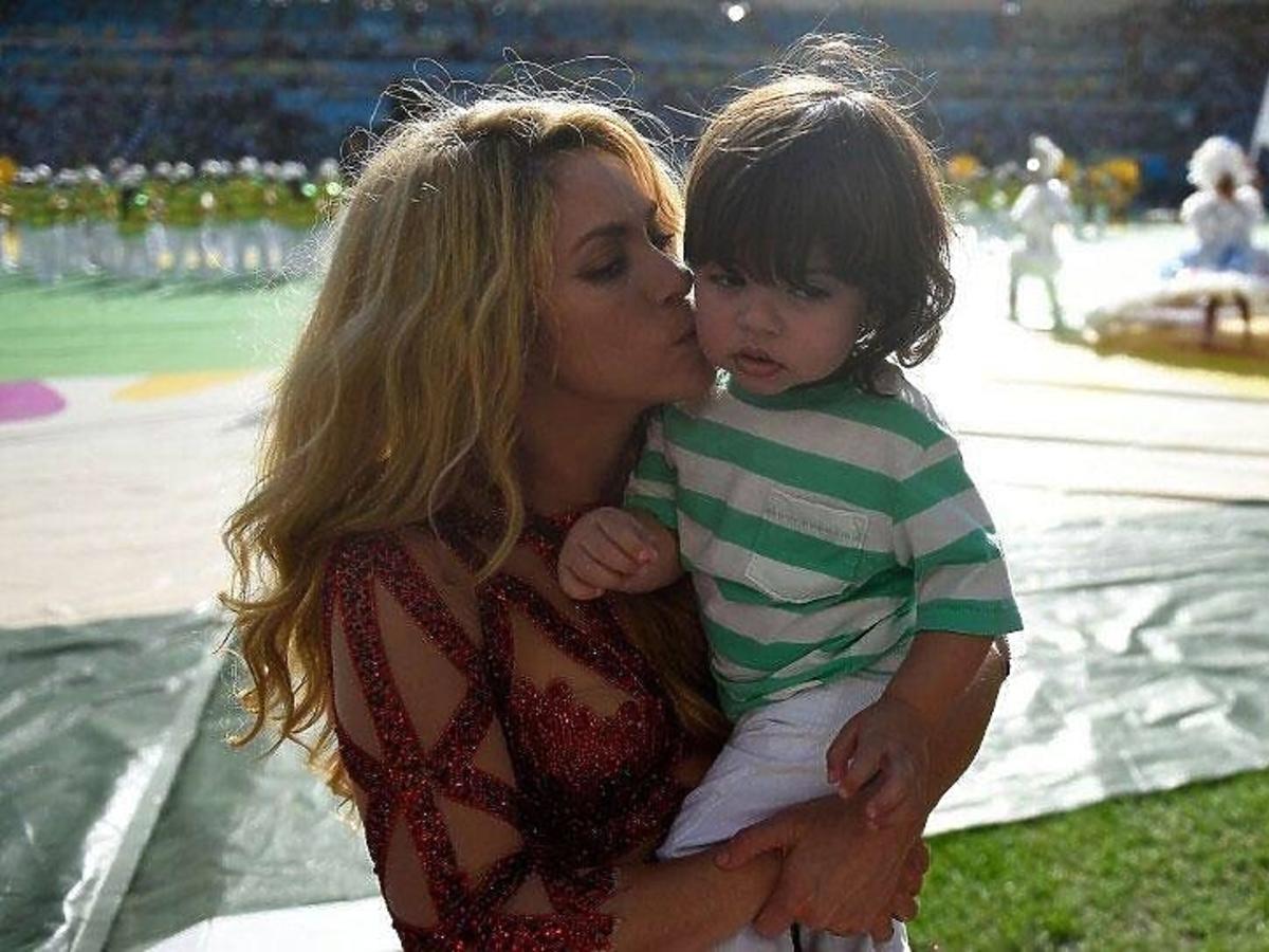 Shakira na Mundialu 2014. Shakira z synem na Mundialu 2014. Syn Shakiry