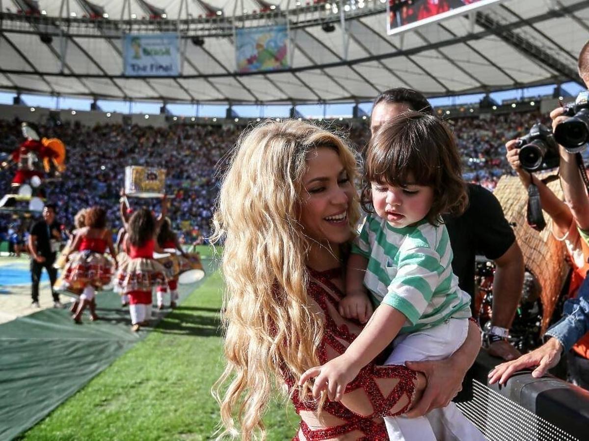 Shakira na Mundialu 2014. Shakira z synem na Mundialu 2014. Syn Shakiry