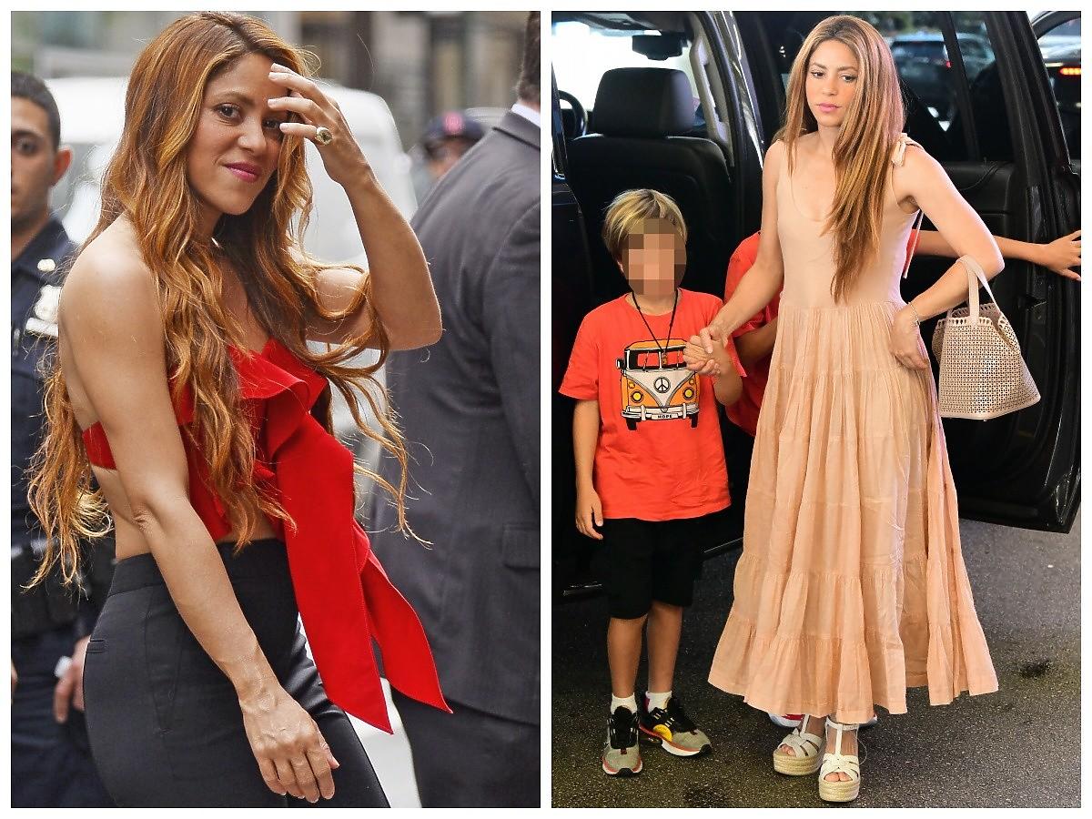 Shakira w Stanach Zjednoczonych z dziećmi