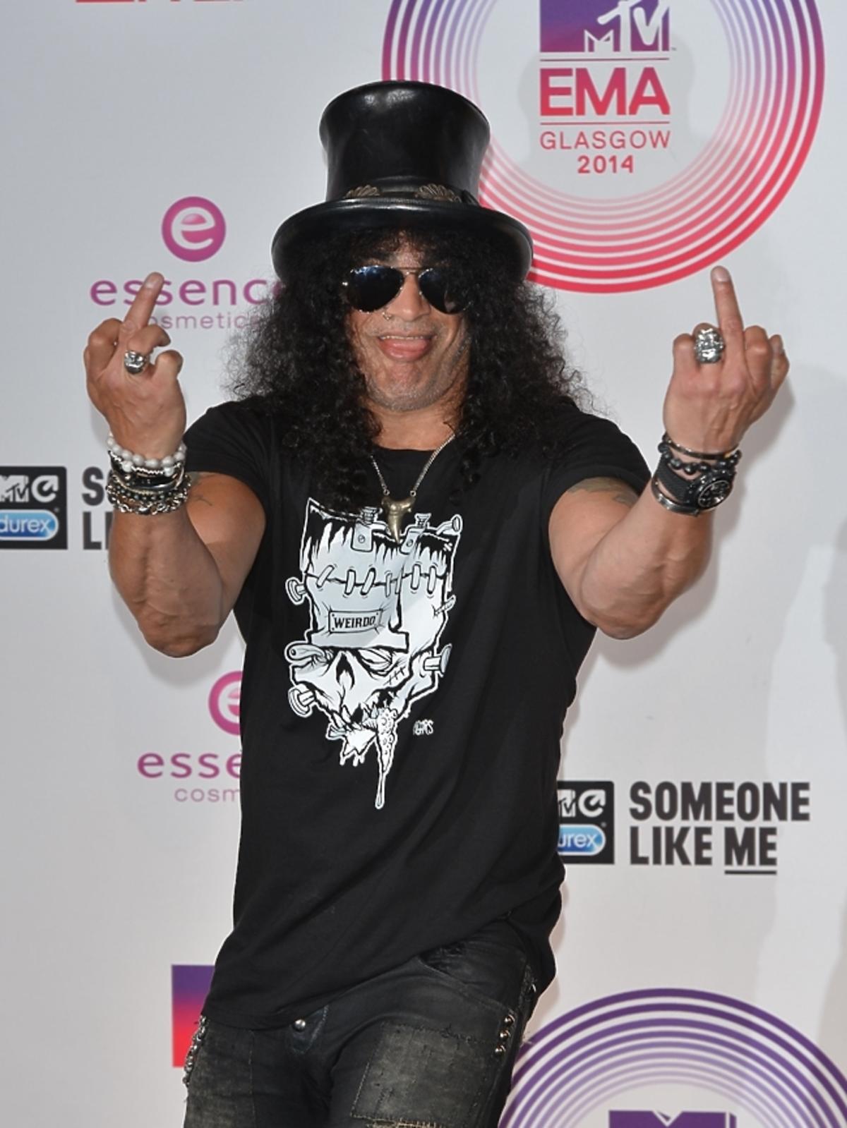 Slash na MTV EMA 2014 w Glasgow