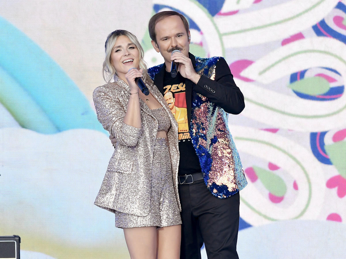Sławomir i Kajra na koncercie fundacji Polsat