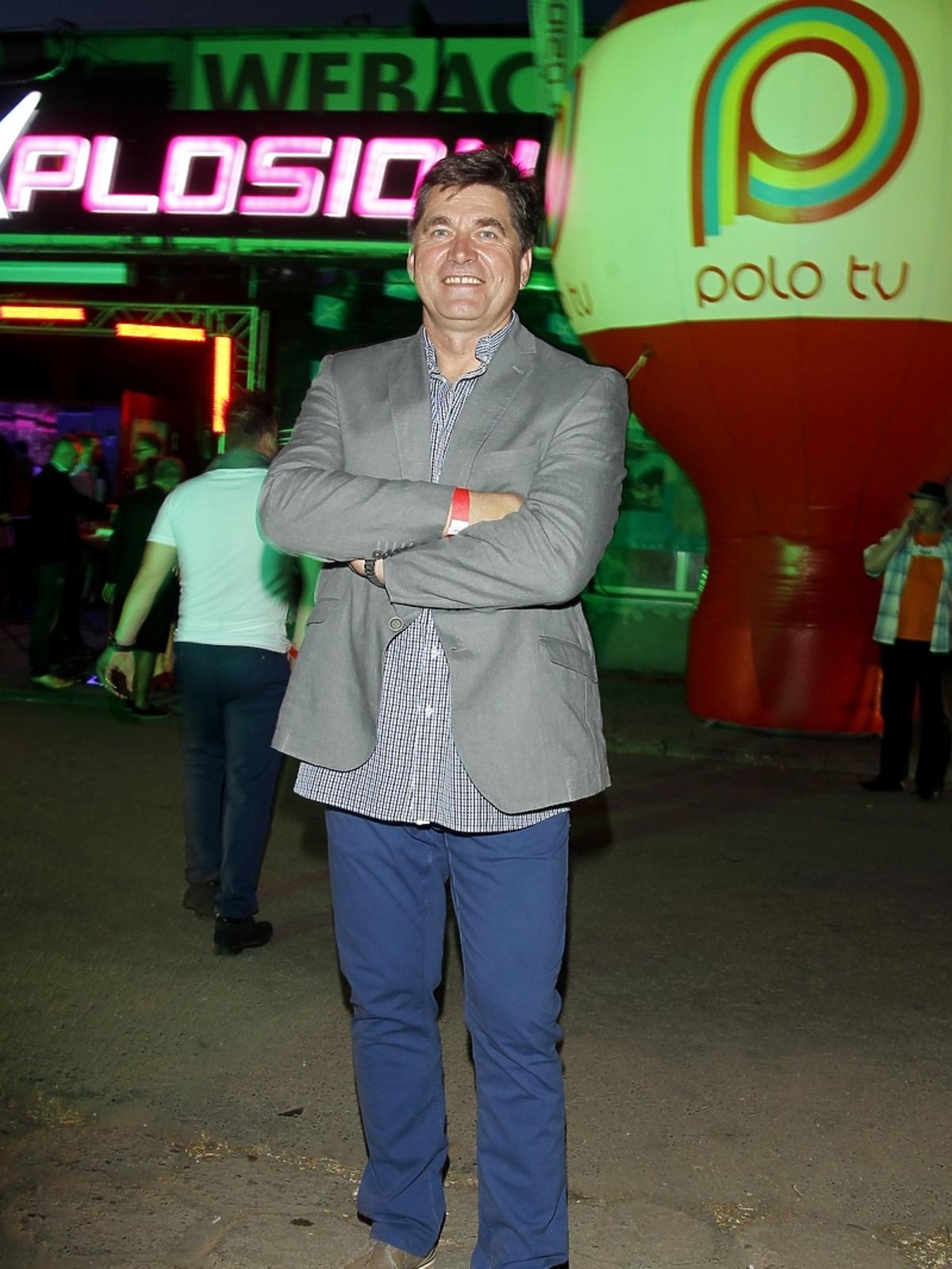 Sławomir Świerzyński na urodzinach Polo TV