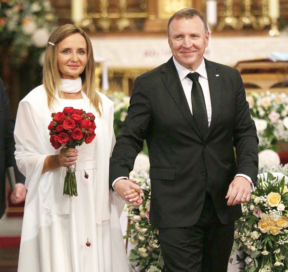 Ślub Jacka Kurskiego i Joanny Klimek w Sanktuarium Bożego Miłosierdzia w krakowskich Łagiewnikach