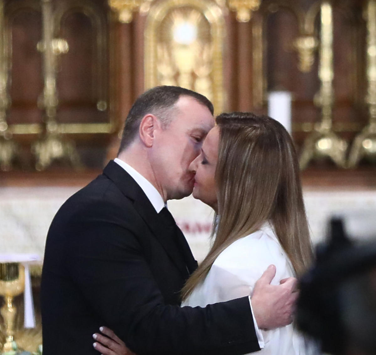 Ślub Jacka Kurskiego i Joanny Klimek w Sanktuarium Bożego Miłosierdzia w krakowskich Łagiewnikach