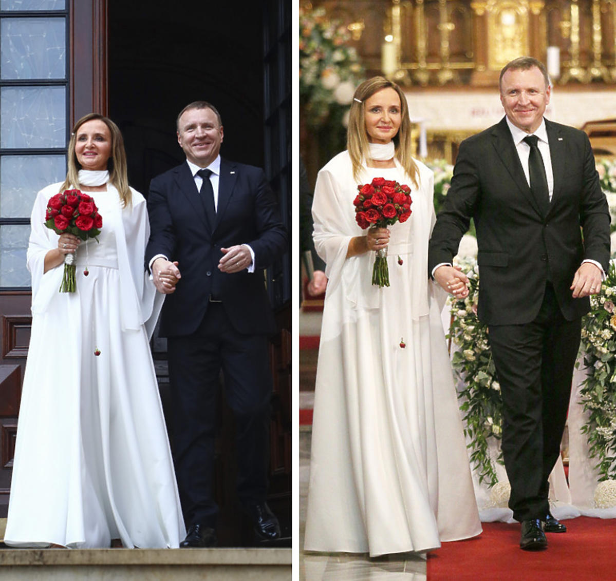 Ślub Jacka Kurskiego i Joanny Klimek w Sanktuarium Bożego Miłosierdzia w krakowskich Łagiewnikach
