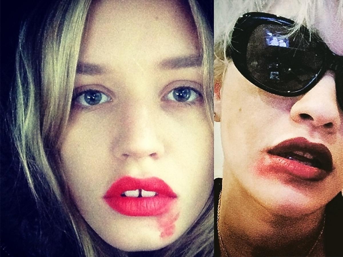 #SmearForSmear - kampania promująca badania cytologiczne. Gwiazdy z rozmazaną szminką na ustach