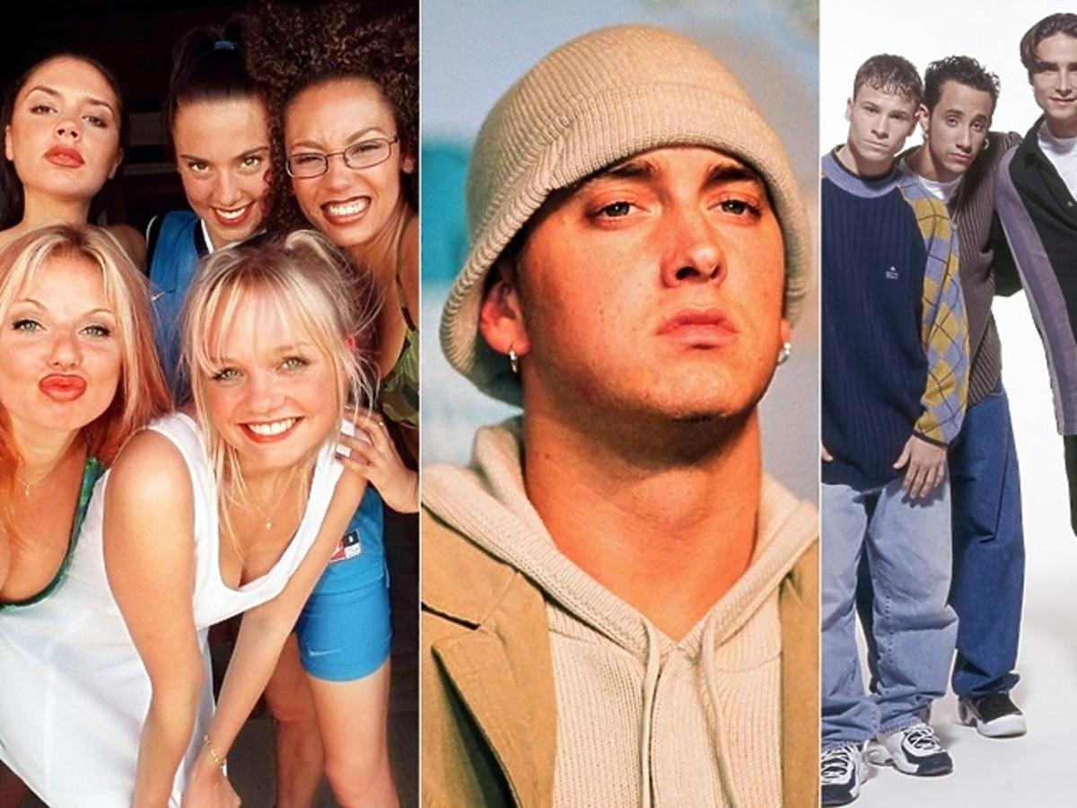 Spice Girls, Eminem, Backstreet Boys
