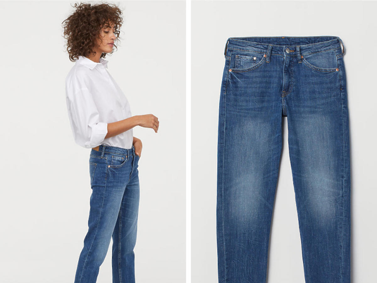 Spodnie z postrzępionymi mankietami H&M cena 129 zł
