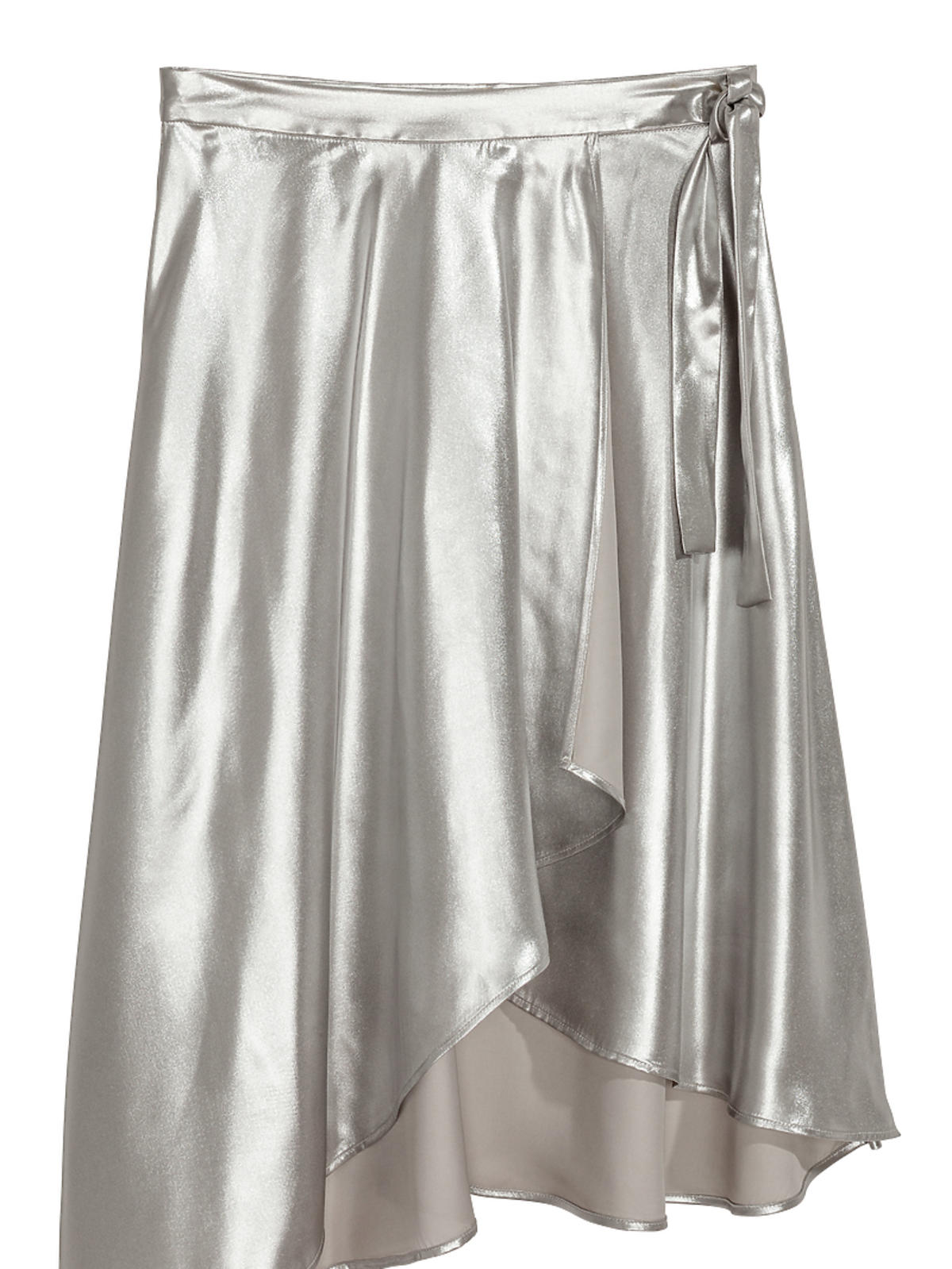srebrna spódnica H&M