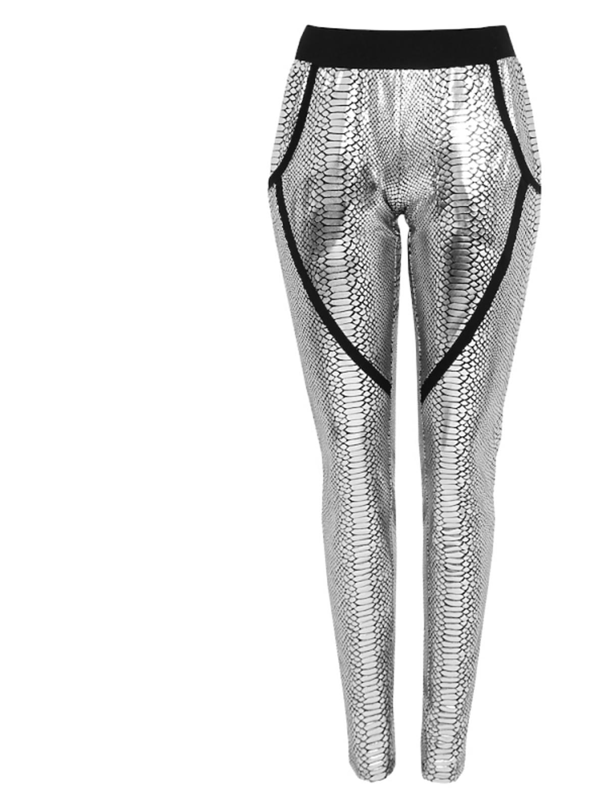 srebrne legginsy