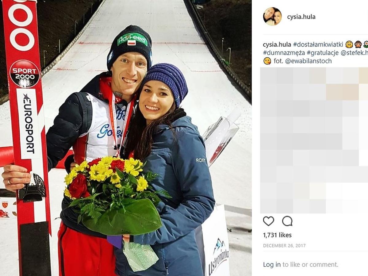 Stefan Hula z żoną