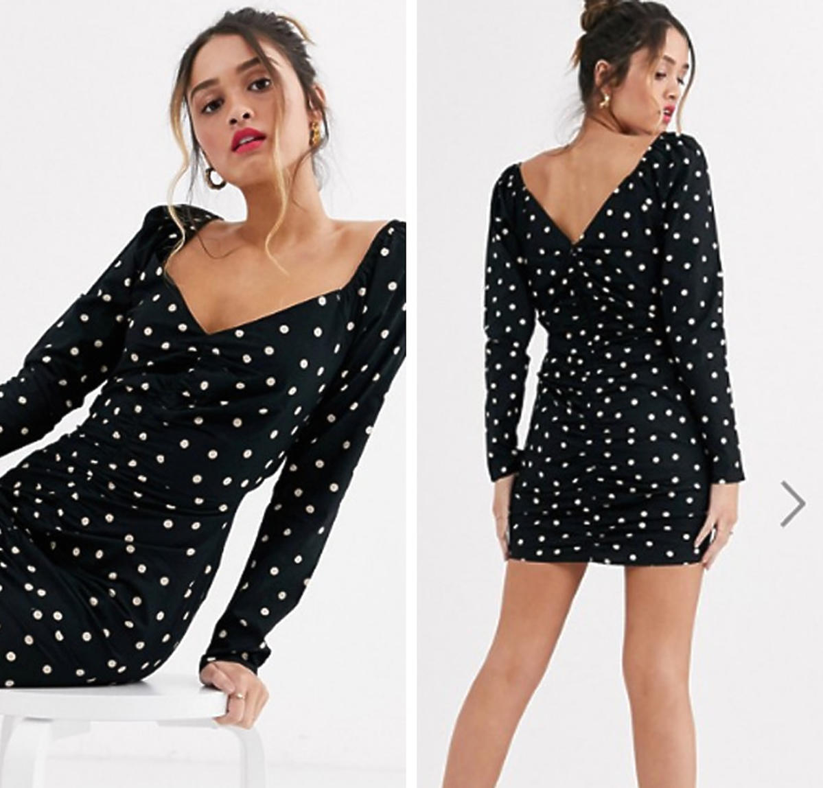 Sukienka w stylu Anny Lewandowskiej z Asos za 179 zł