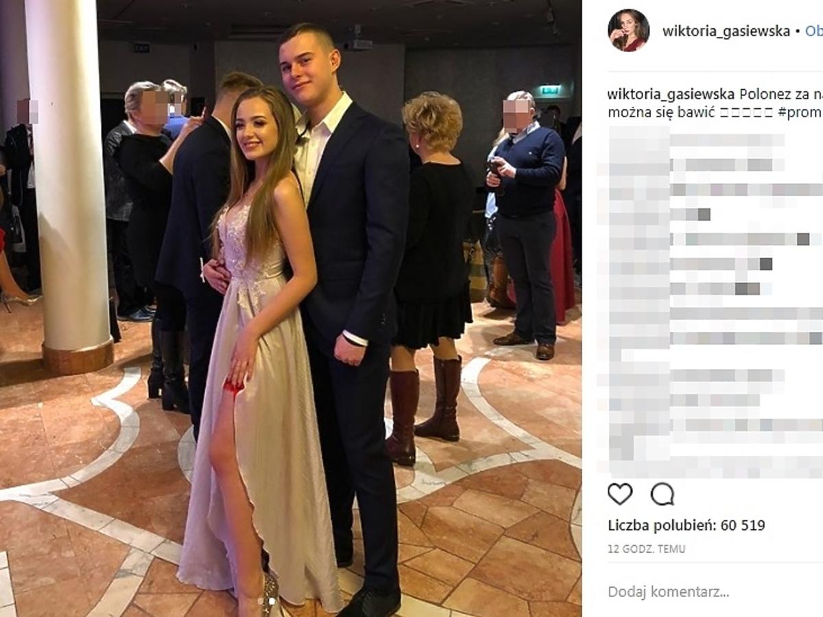 Sukienka Wiktorii Gąsiewskiej na studniówce