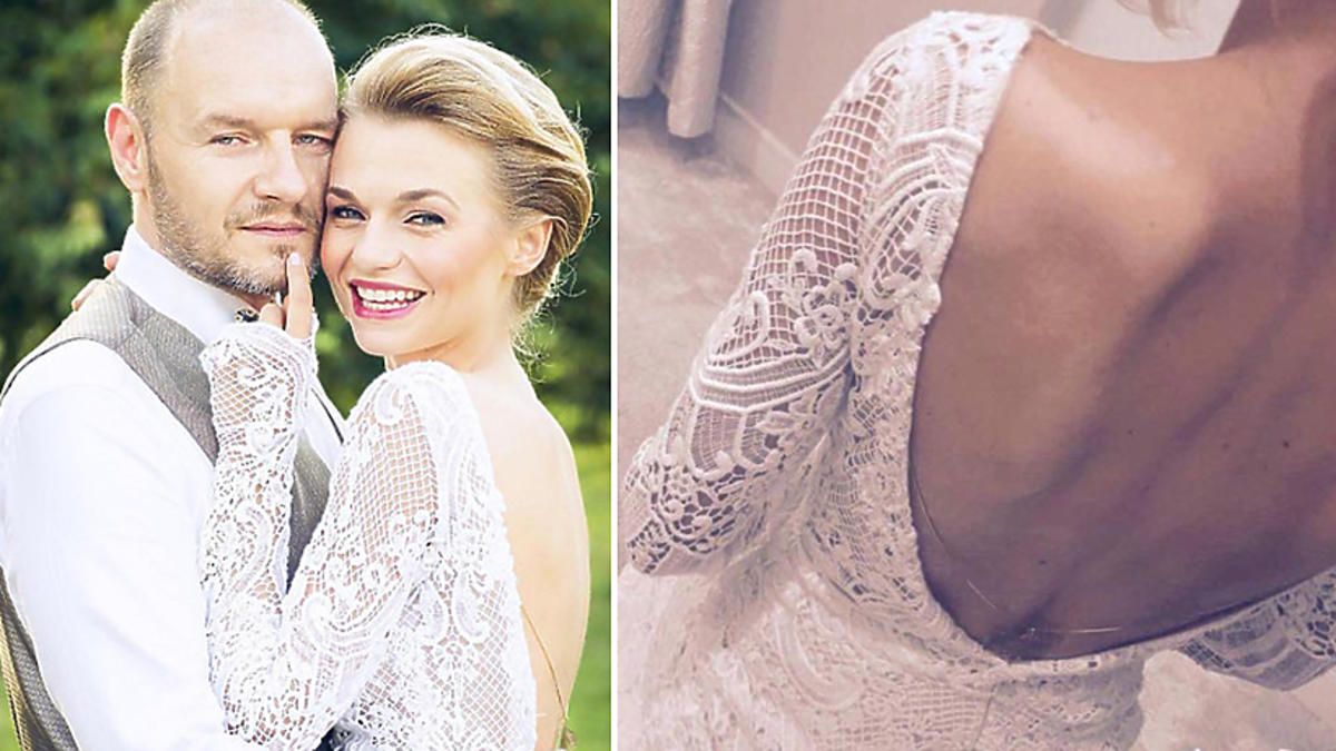 Viola Piekut pokazała suknię ślubną Emilii Komarnickiej