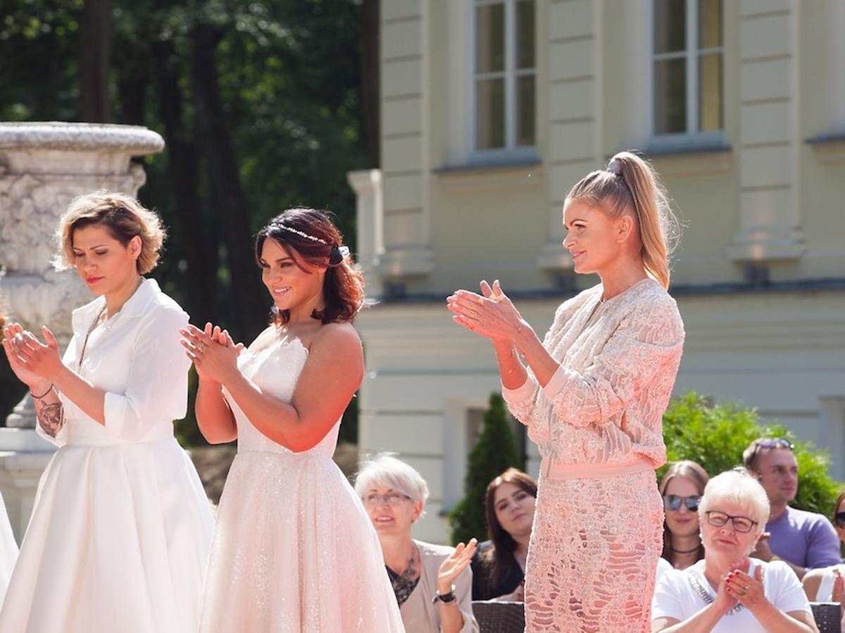 Supermodelka plus size pokaz sukien ślubnych Violi Piekut