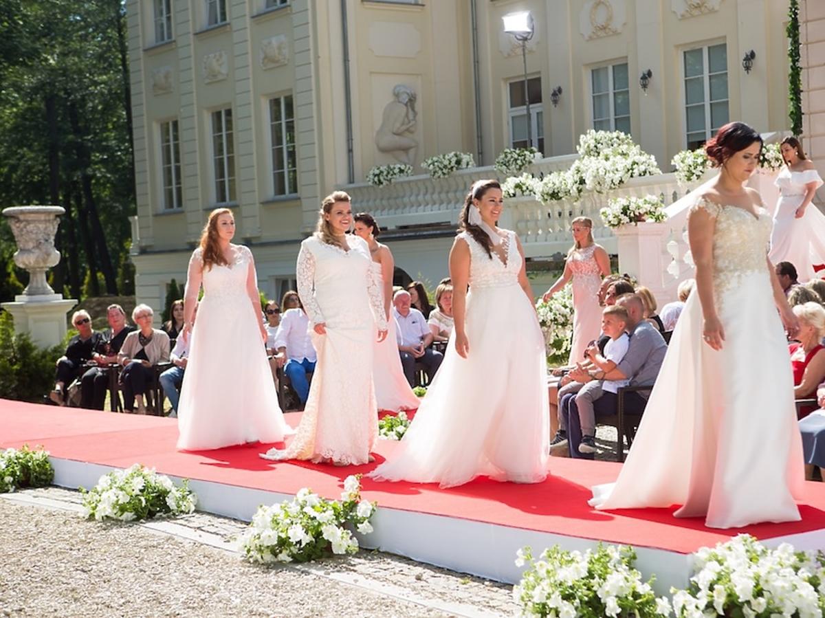 Supermodelka plus size pokaz sukien ślubnych Violi Piekut