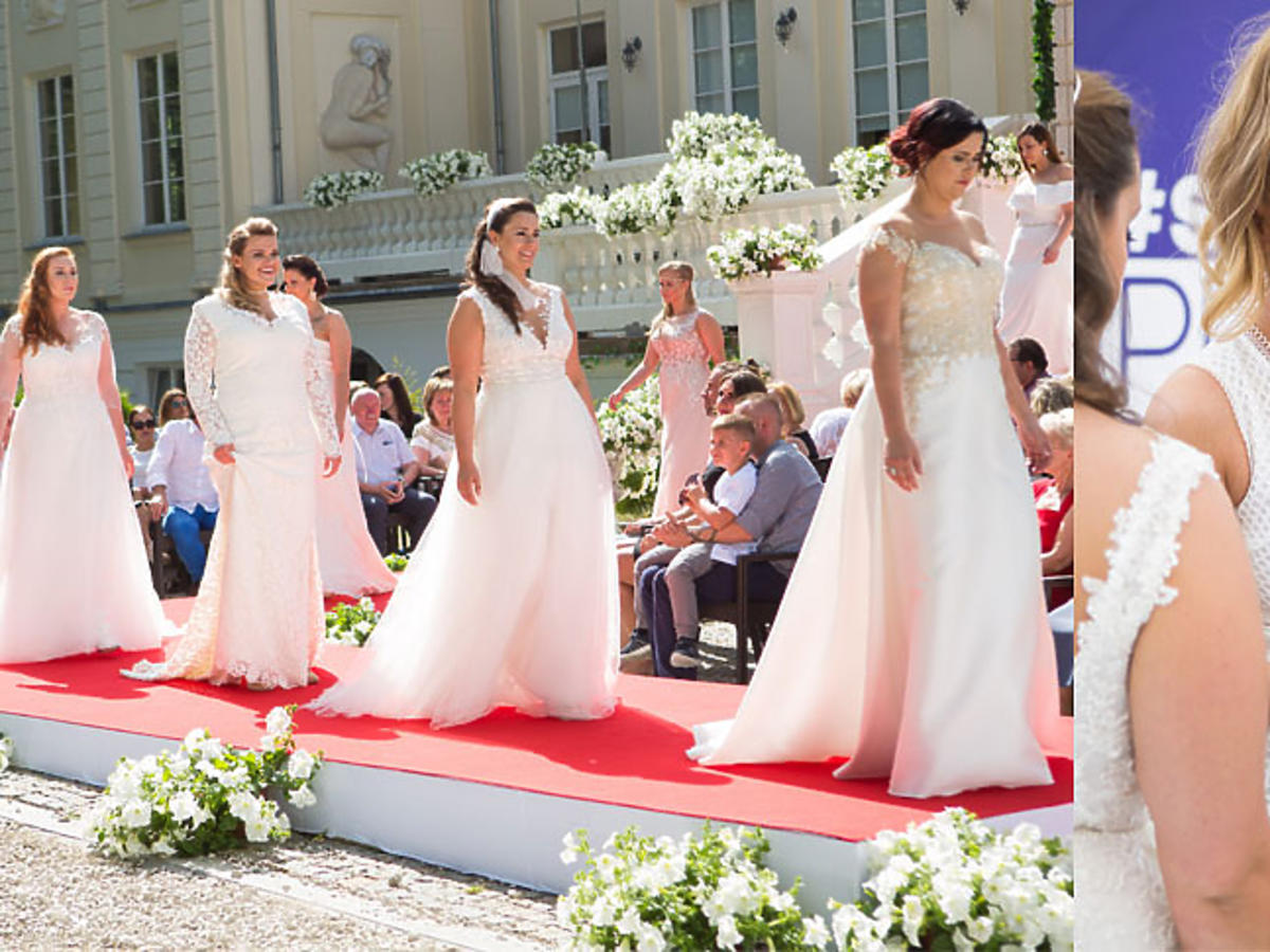 Supermodelka plus size pokaz sukien ślubnych Violi Piekut