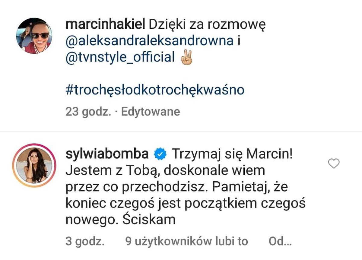 Sylwia Bomba komentuje rozstanie Katarzyny Cichopek i Marcina Hakiela