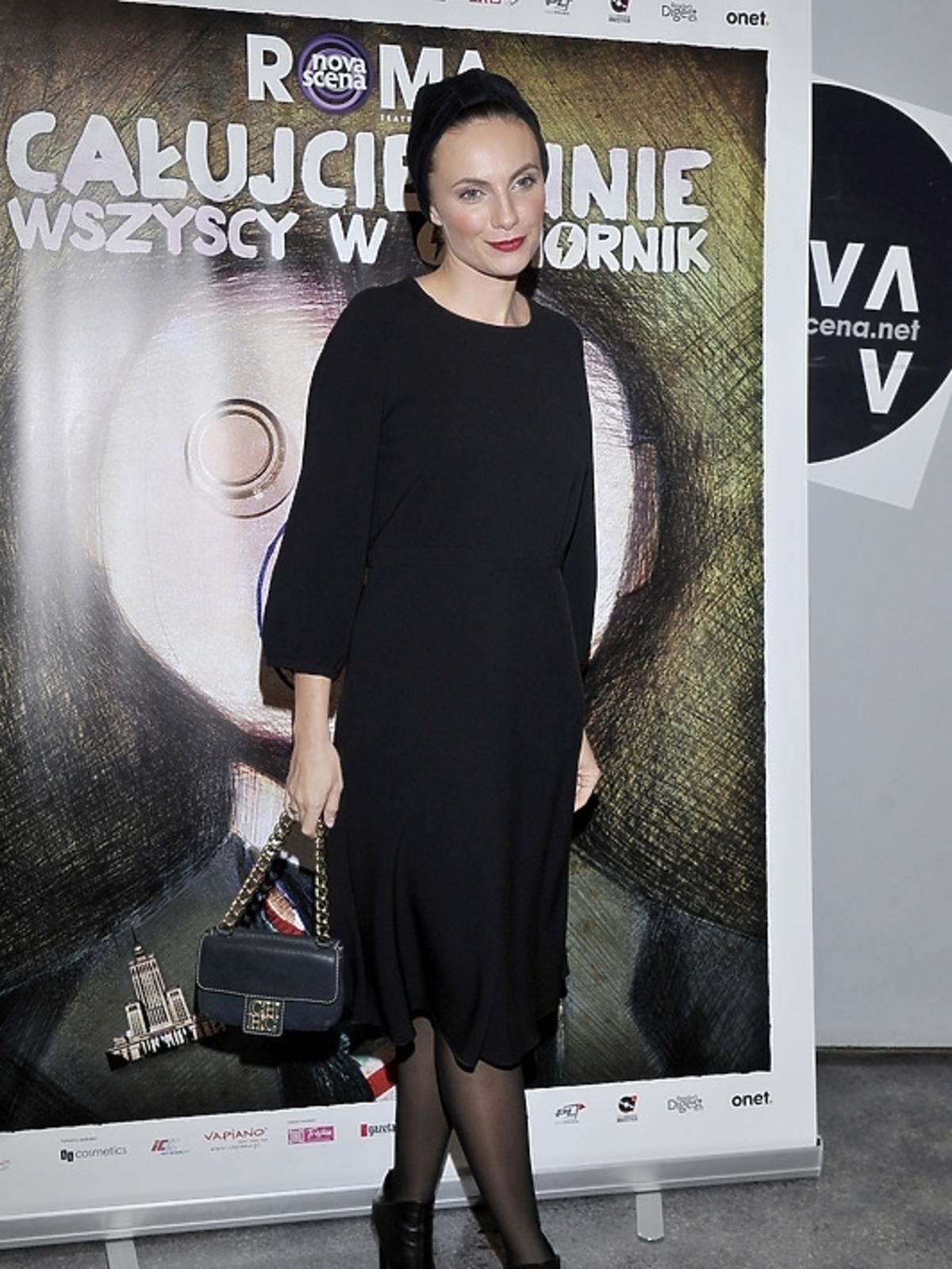 Sylwia Gliwa na premierze spektaklu 