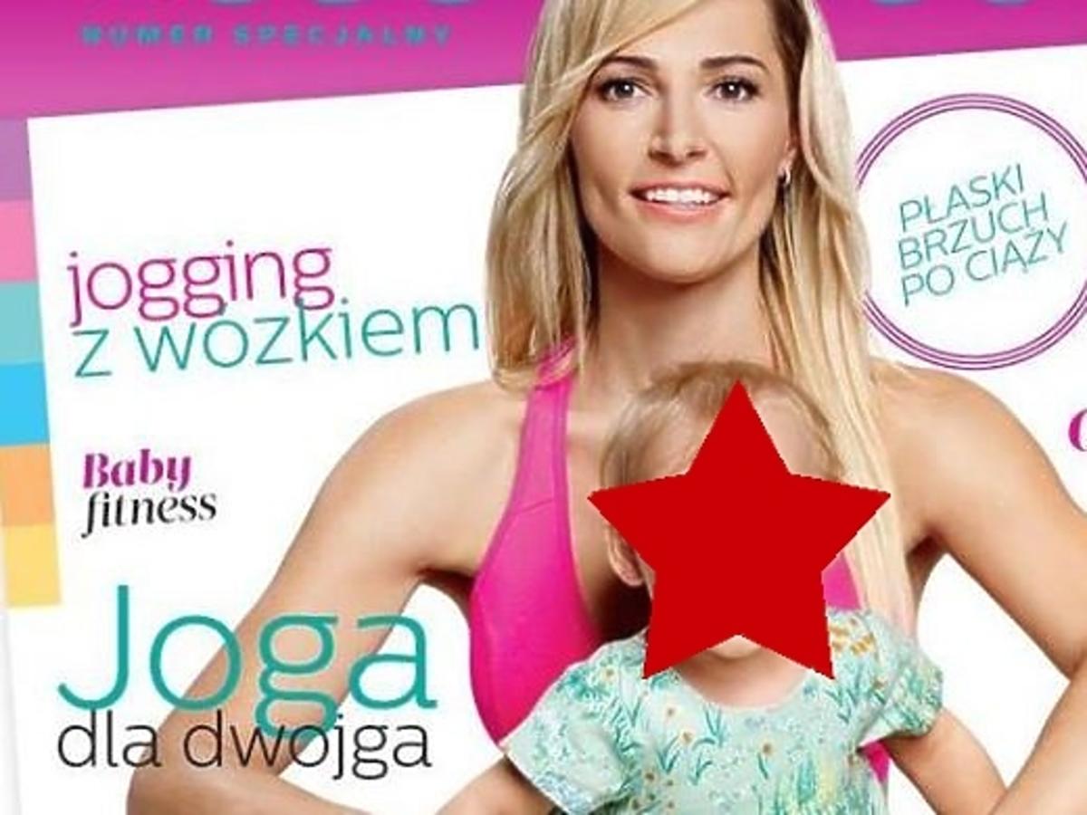 Sylwia Gruchała na okładce z dzieckiem