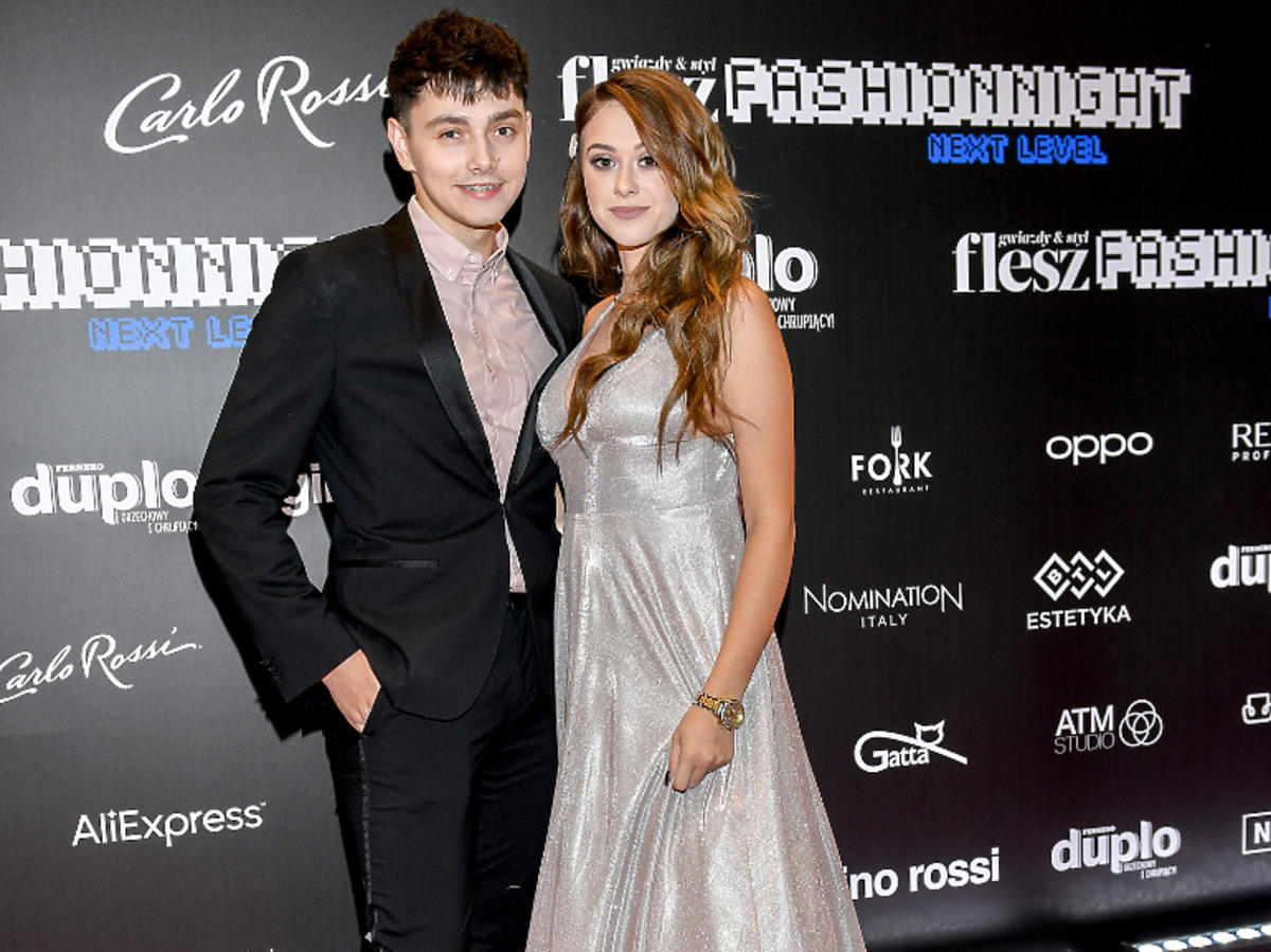 Sylwia Przybysz i Jan Dąbrowski na gali Flesz Fashion Night 2019