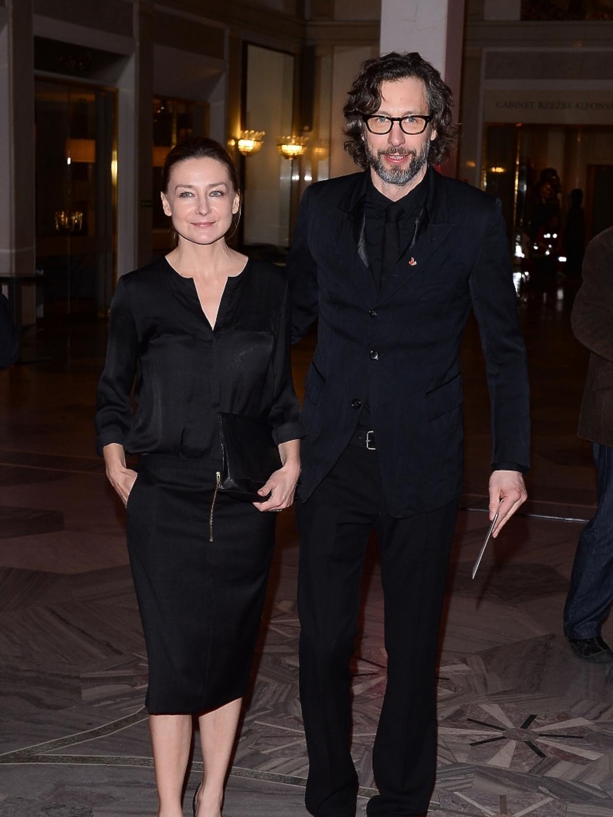 Szymon Majewski z żoną na premierze filmu 