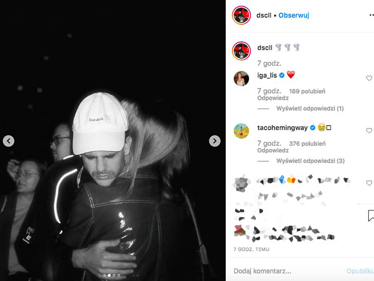 Taco Hemingway pokazał wspólne zdjęcie z Igą Lis. To bardzo intymny moment!
