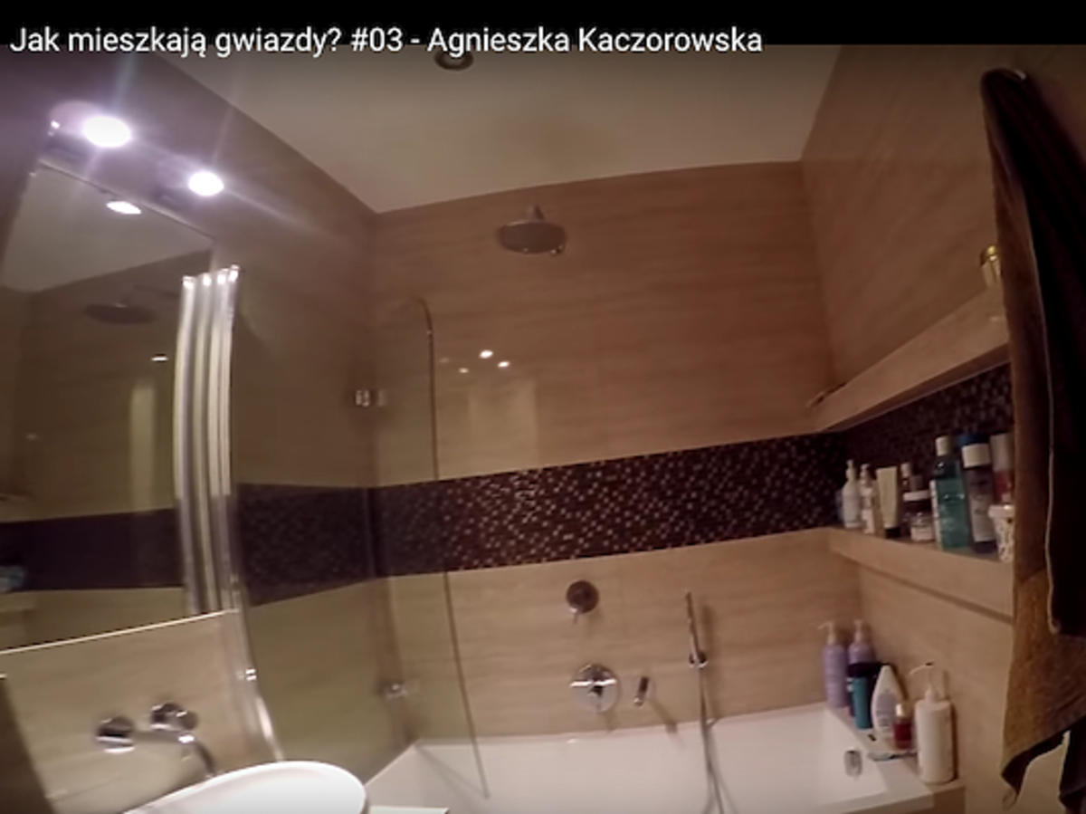 Tak wygląda łazienka w mieszkaniu Agnieszki Kaczorowskiej