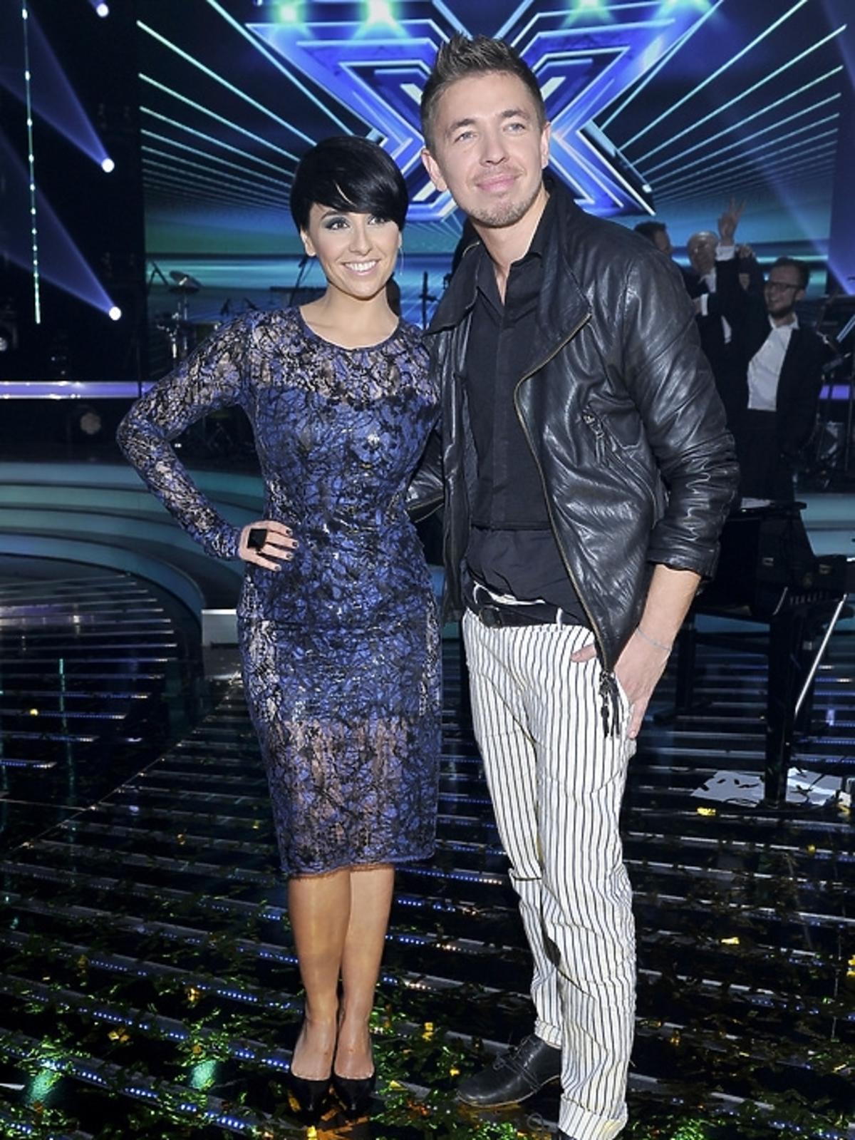 Tatiana Okupnik i Łukasz Jemioł podczas finału X-Factor 3