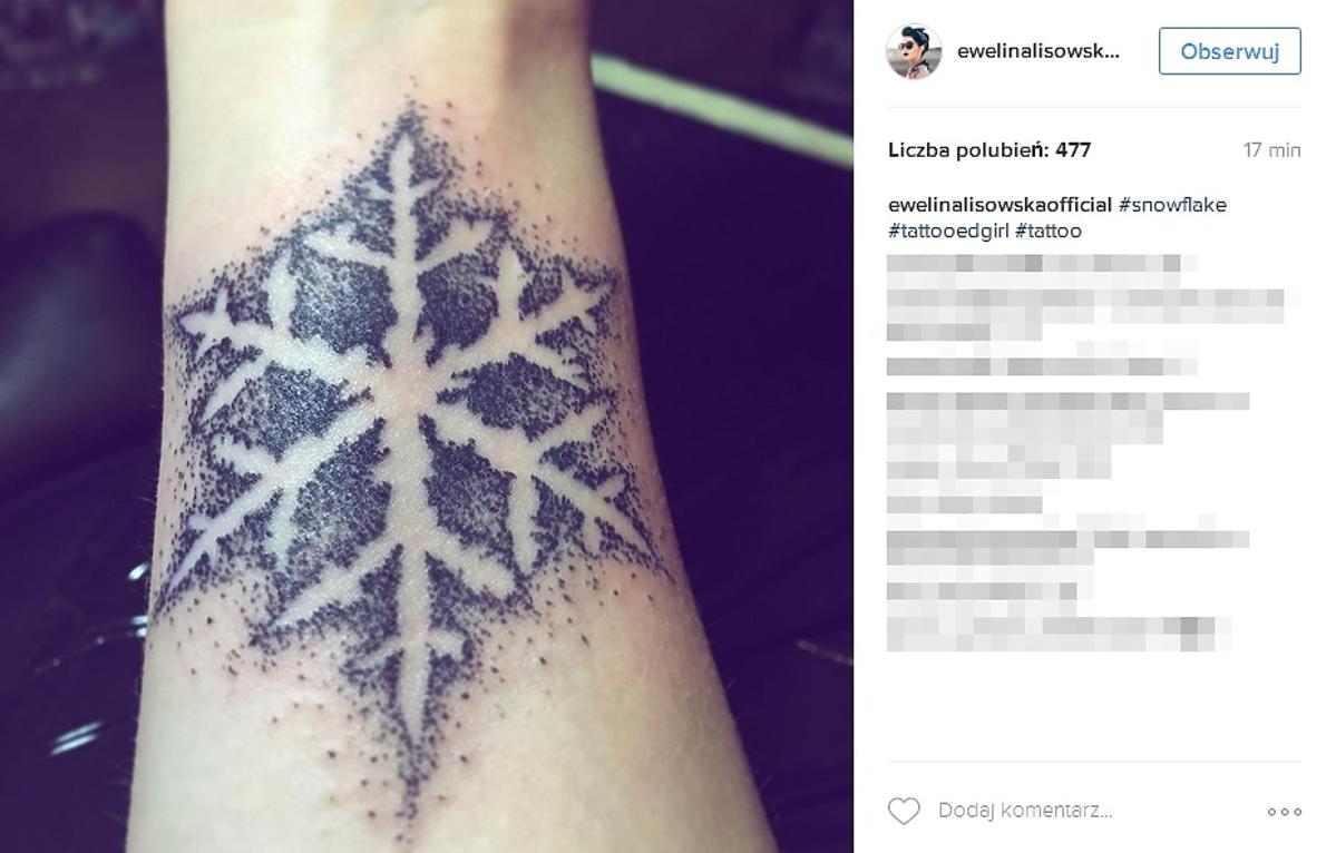 Tatuaż Eweliny Lisowskiej