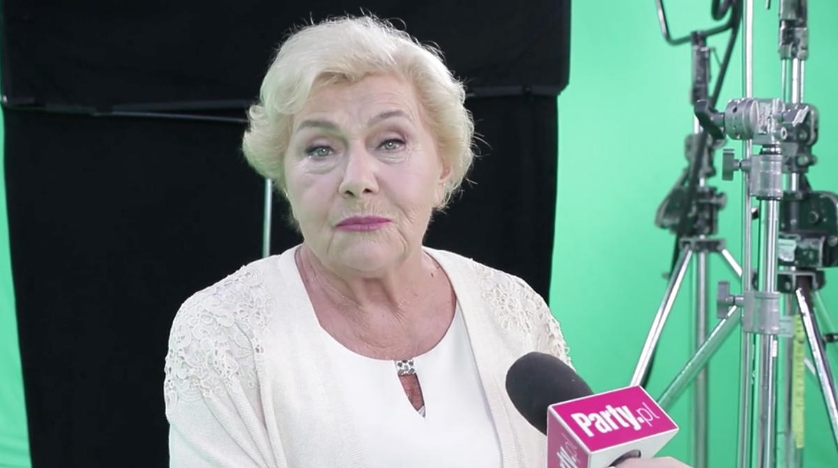 Teresa Lipowska na planie nowej czołówki M jak miłość 