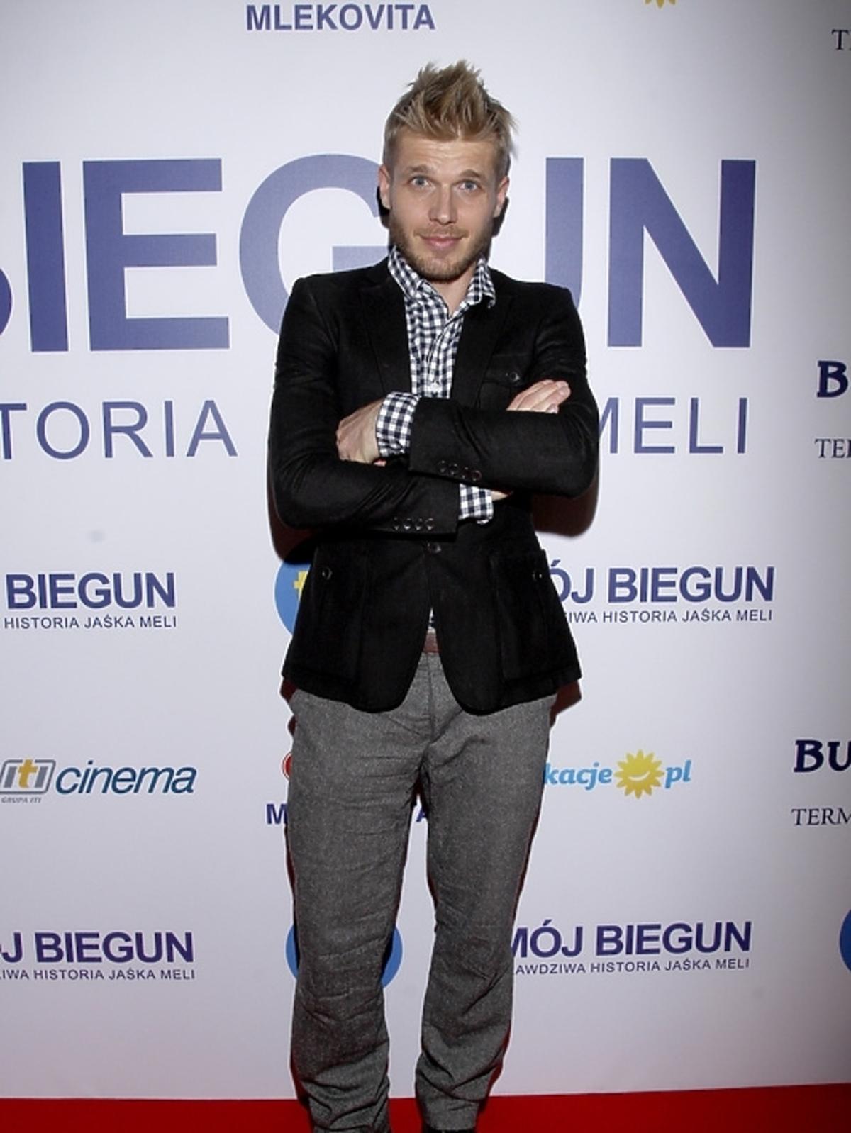 Tomasz Ciachorowski na premierze filmu