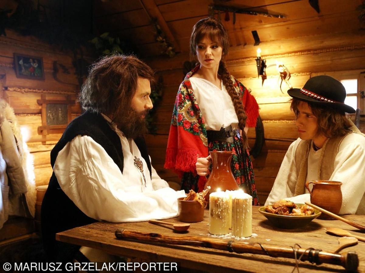 Tomasz Kammel, Barbara Kurdej-Szatan i Maciej Musiał na planie spotu Kocham Cię, Polsko