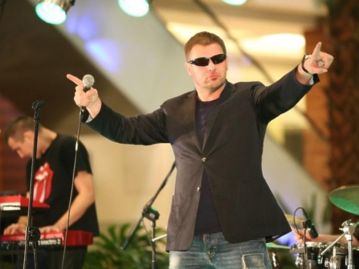 Tomasz Karolak na 3. urodzinach krakowskiego Centrum Handlowego Bonarka