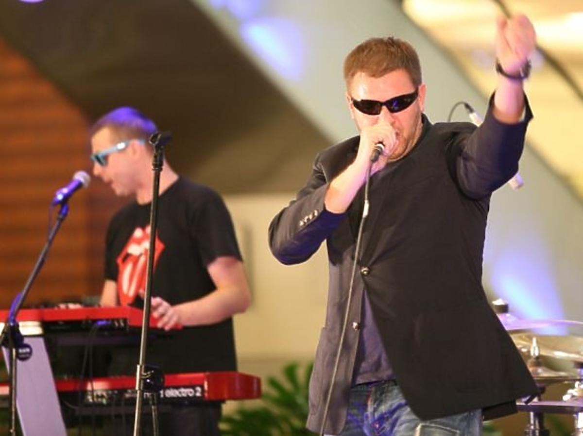 Tomasz Karolak na 3. urodzinach krakowskiego Centrum Handlowego Bonarka