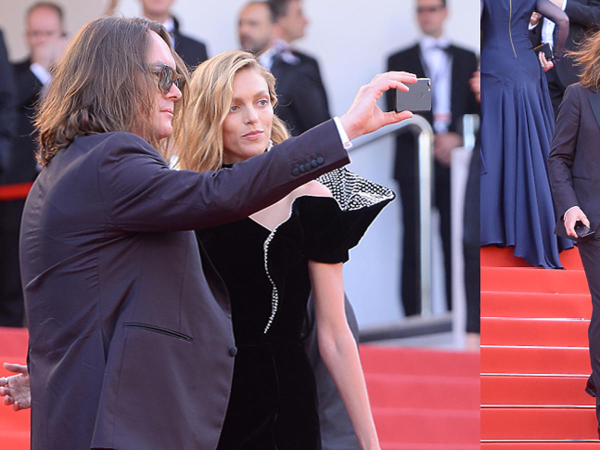 Tomasz Ossoliński i Anja Rubik w Cannes